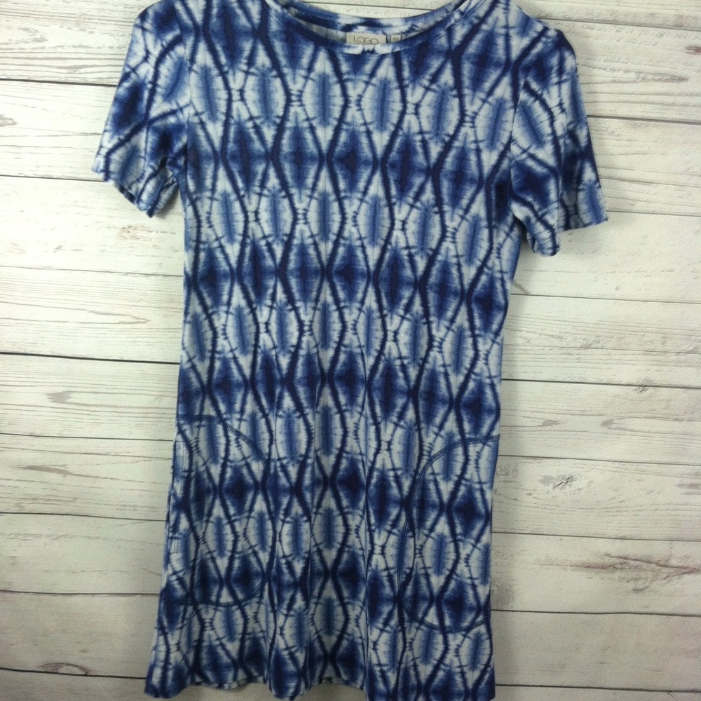 LOGO Lori Goldstein Tunic Top Tie Dye w/Pockets